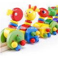 EB1009 6 Design Hardwood Lovely Animals Baby Walk Toy